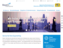 Tablet Screenshot of bayern-international.de